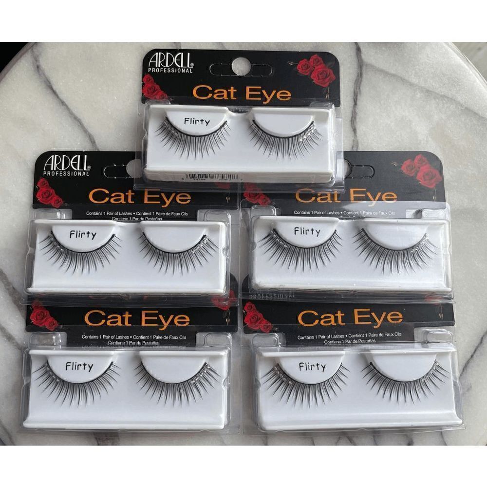 Ardell Cat Eye Black Lashes in Flirty Lot of 5